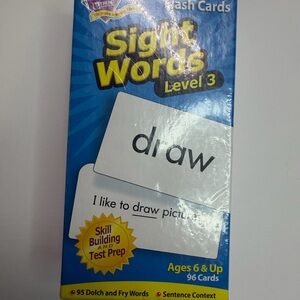 Sight Words Level 3 Flash Cards - Blue